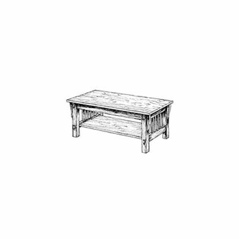 Woodworking Project Paper Plan to Build Mission Coffee Table